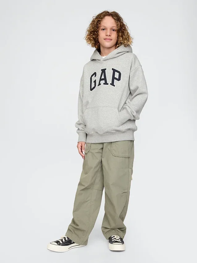 Sweat à capuche Vintagesoft pour enfants avec logo