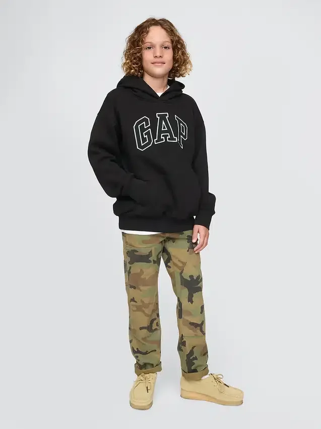 Sweat à capuche Vintagesoft pour enfants avec logo