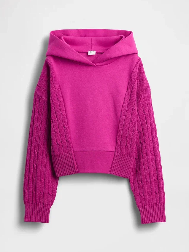 Sweat à capuche Vintagesoft pour enfants en mélange de matières