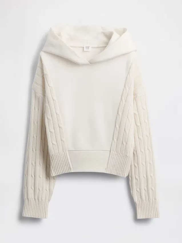 Sweat à capuche Vintagesoft pour enfants en mélange de matières