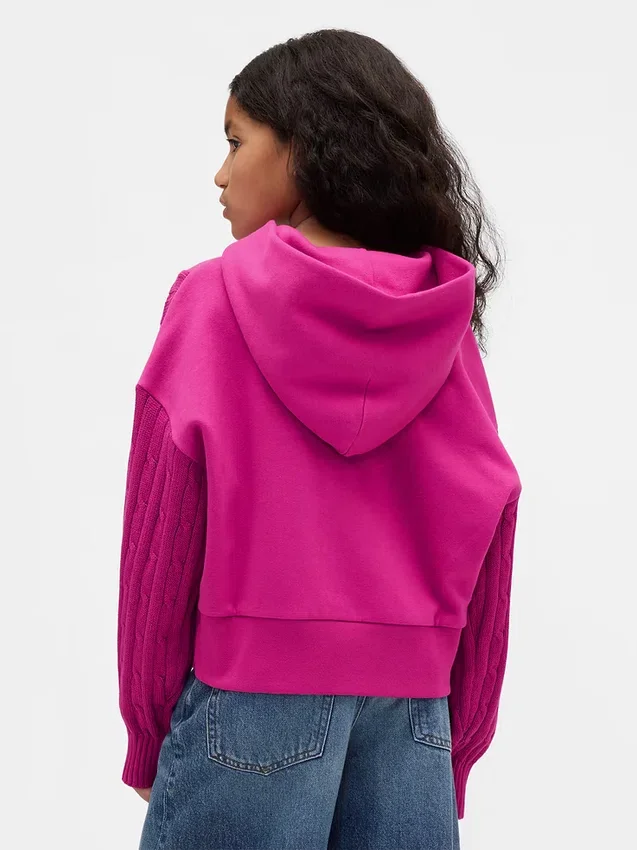 Sweat à capuche Vintagesoft pour enfants en mélange de matières