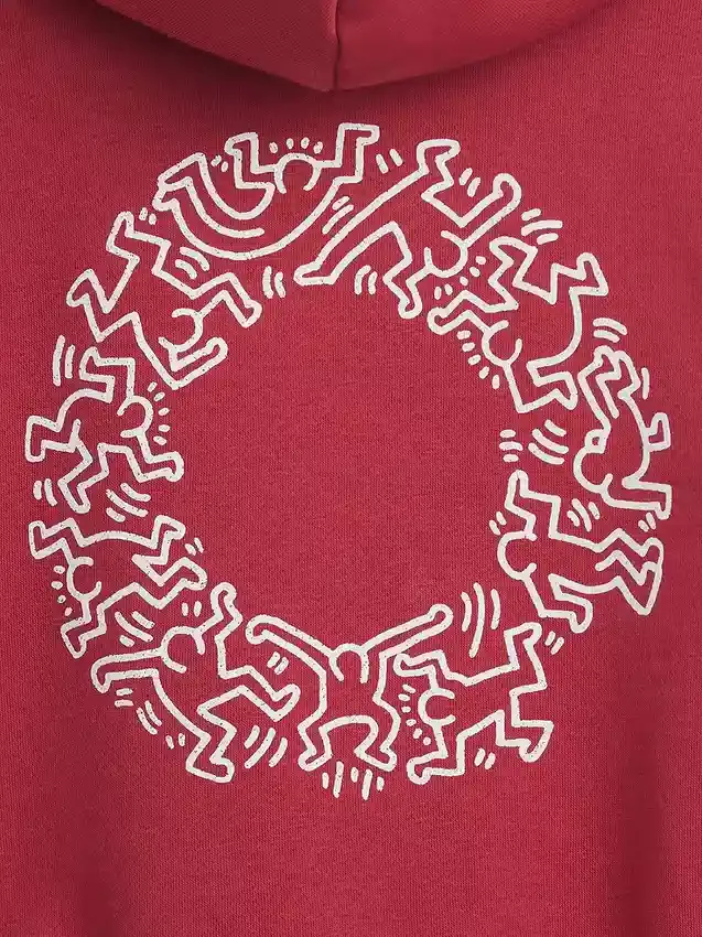 Sweat à capuche Vintagesoft pour tout-petits Keith Haring