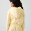 Sweat à capuche zippé ample pour enfant Vintagesoft avec bordure en dentelle