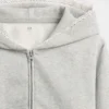 Sweat à capuche zippé ample pour enfant Vintagesoft avec bordure en dentelle