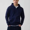 Sweat à capuche zippé ample Vintagesoft pour adulte