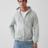 Sweat à capuche zippé ample Vintagesoft pour adulte