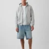 Sweat à capuche zippé ample Vintagesoft pour adulte