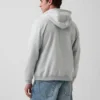 Sweat à capuche zippé ample Vintagesoft pour adulte