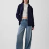 Sweat à capuche zippé ample Vintagesoft pour adulte