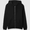 Sweat à capuche zippé ample Vintagesoft pour adulte