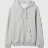 Sweat à capuche zippé ample Vintagesoft pour adulte