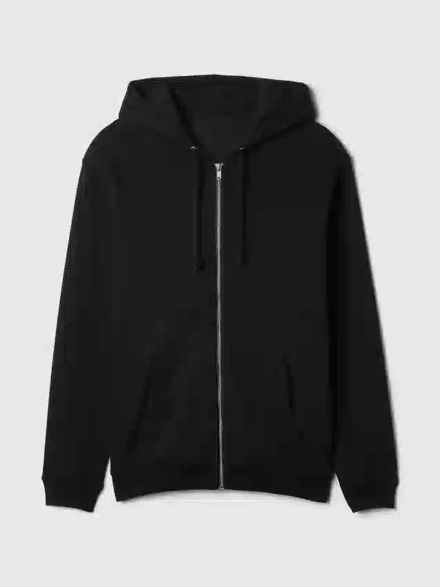 Sweat à capuche zippé ample Vintagesoft pour adulte