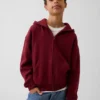 Sweat à capuche zippé ample Vintagesoft pour enfant