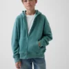 Sweat à capuche zippé ample Vintagesoft pour enfant