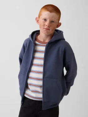 Sweat à capuche zippé ample Vintagesoft pour enfant