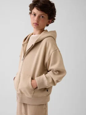Sweat à capuche zippé ample Vintagesoft pour enfant