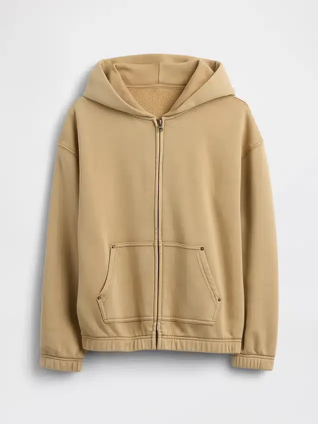 Sweat à capuche zippé ample Vintagesoft pour enfant