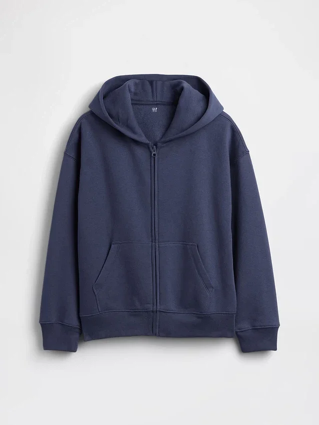 Sweat à capuche zippé ample Vintagesoft pour enfant