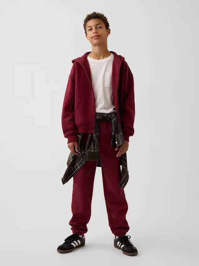Sweat à capuche zippé ample Vintagesoft pour enfant