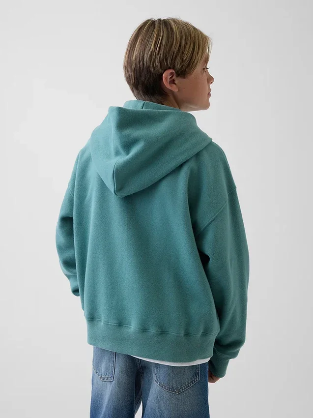 Sweat à capuche zippé ample Vintagesoft pour enfant