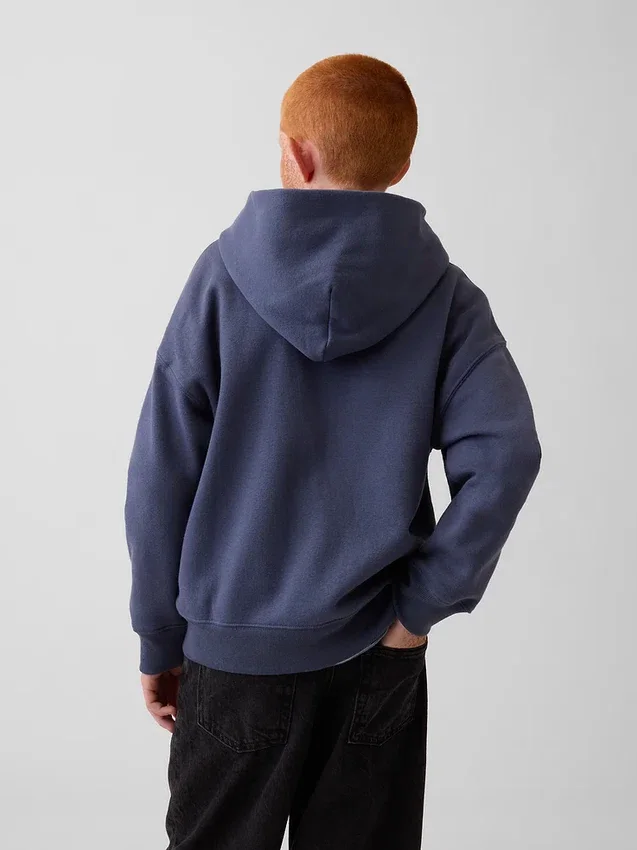 Sweat à capuche zippé ample Vintagesoft pour enfant