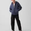 Sweat à capuche zippé ample Vintagesoft pour enfant