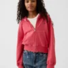 Sweat à capuche zippé à coupe oversize en molleton Vintagesoft pour enfants