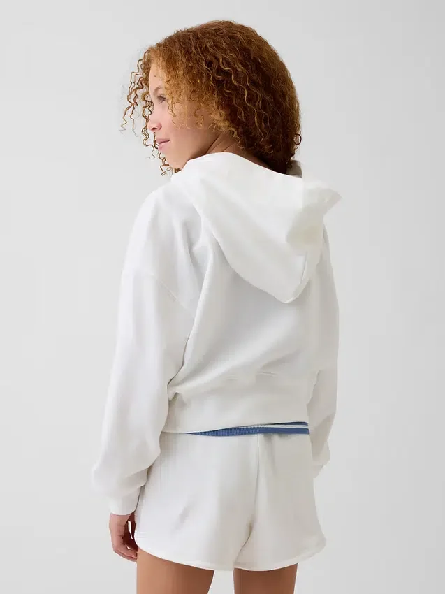 Sweat à capuche zippé à coupe oversize en molleton Vintagesoft pour enfants