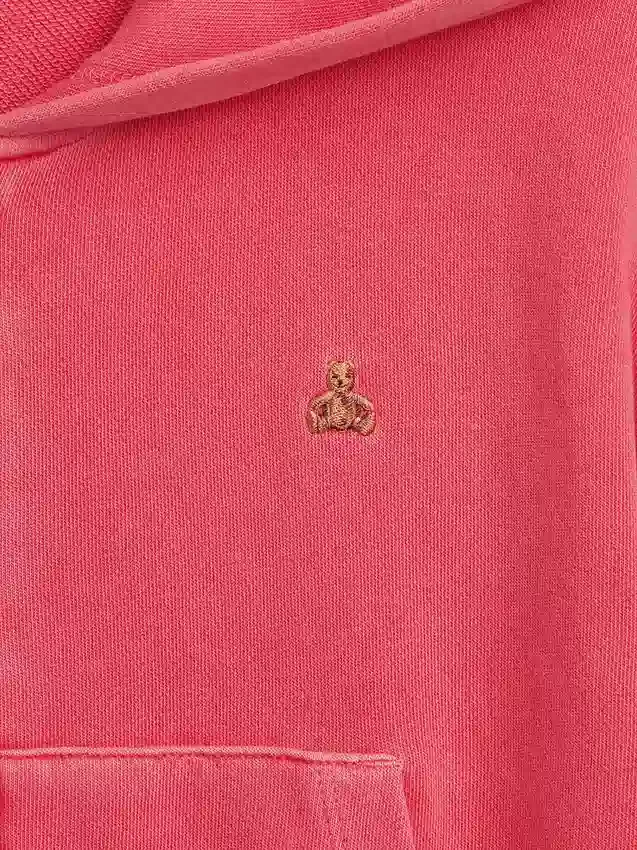 Sweat à capuche zippé à coupe oversize en molleton Vintagesoft pour enfants