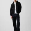 Sweat à capuche zippé court oversize Vintagesoft