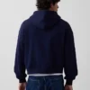 Sweat à capuche zippé court oversize Vintagesoft