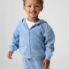 Sweat à capuche zippé en maille gaufrée pour Bébé & Enfant