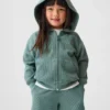 Sweat à capuche zippé en maille gaufrée pour Bébé & Enfant