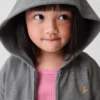 Sweat à capuche zippé en maille gaufrée pour Bébé & Enfant