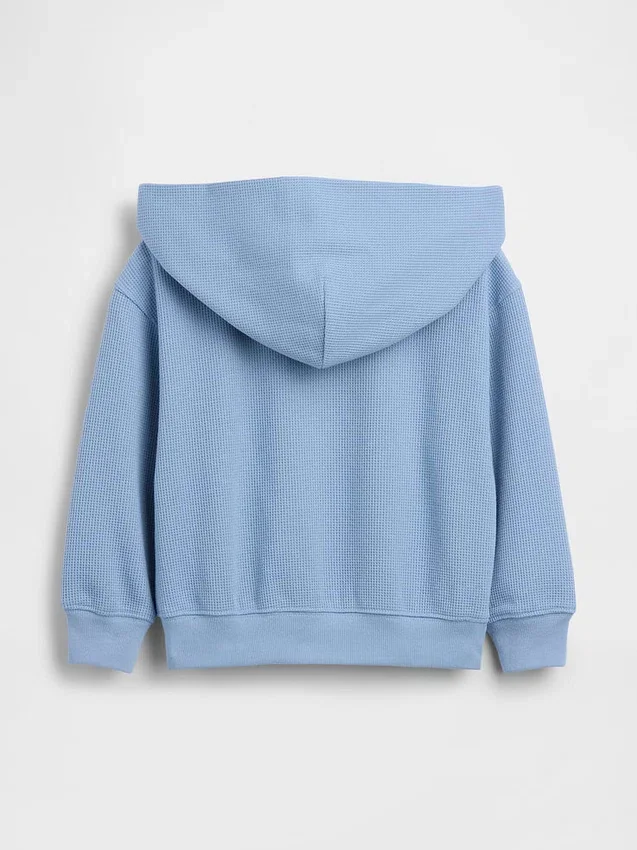 Sweat à capuche zippé en maille gaufrée pour Bébé & Enfant