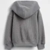 Sweat à capuche zippé en maille gaufrée pour Bébé & Enfant