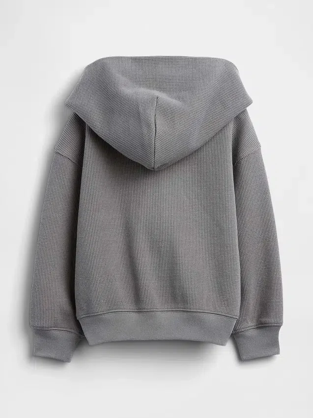 Sweat à capuche zippé en maille gaufrée pour Bébé & Enfant