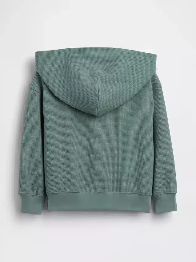 Sweat à capuche zippé en maille gaufrée pour Bébé & Enfant