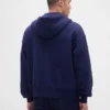 Sweat à capuche zippé en molleton français extra-épais pour adulte