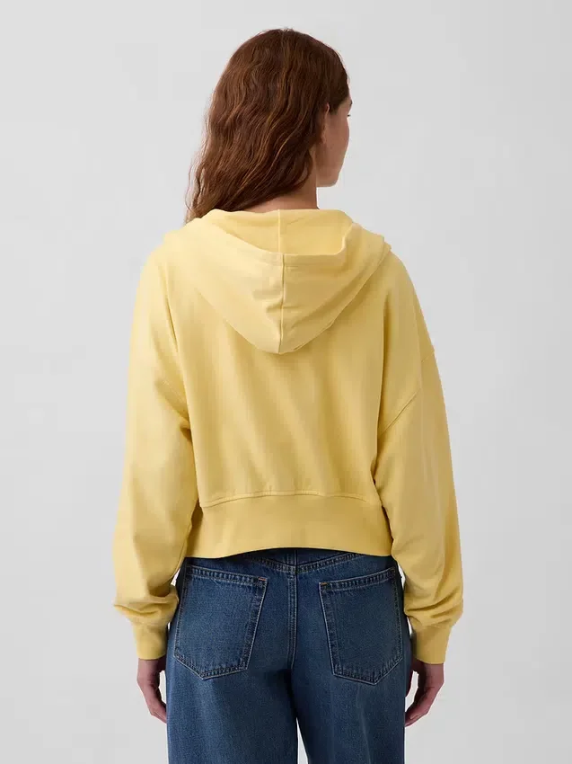 Sweat à capuche zippé en molleton Vintagesoft