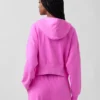 Sweat à capuche zippé en molleton Vintagesoft