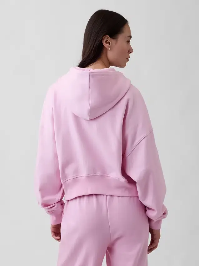 Sweat à capuche zippé en molleton Vintagesoft