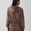 Sweat à capuche zippé en molleton Vintagesoft