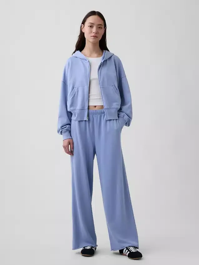 Sweat à capuche zippé en molleton Vintagesoft