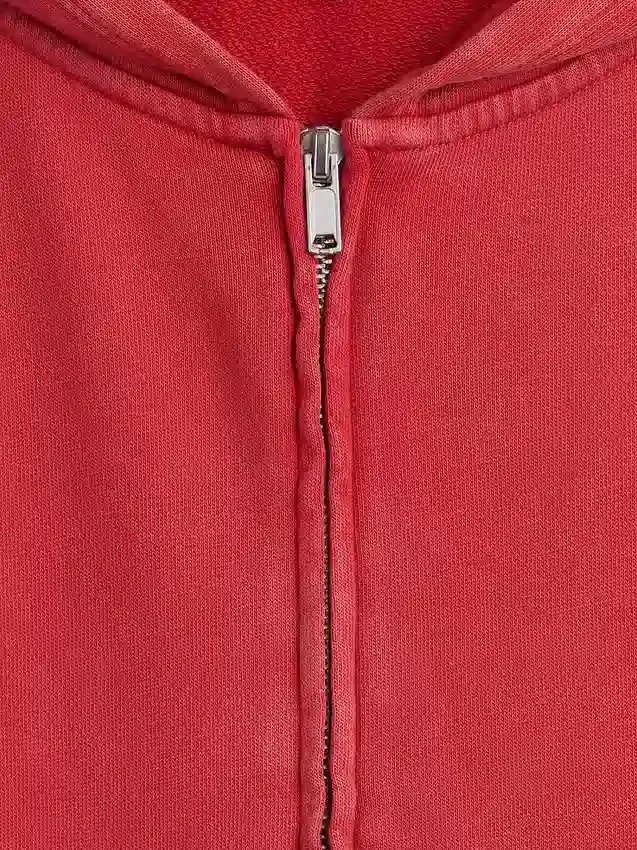 Sweat à capuche zippé en molleton Vintagesoft