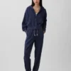Sweat à capuche zippé en molleton Vintagesoft