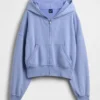 Sweat à capuche zippé en molleton Vintagesoft