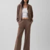 Sweat à capuche zippé en molleton Vintagesoft