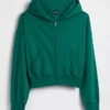 Sweat à capuche zippé en molleton Vintagesoft