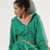 Sweat à capuche zippé en molleton Vintagesoft